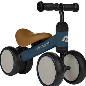Retrospec Cricket Baby Walker Balance Bike with 4 Wheels - Baby Toys & Toddler